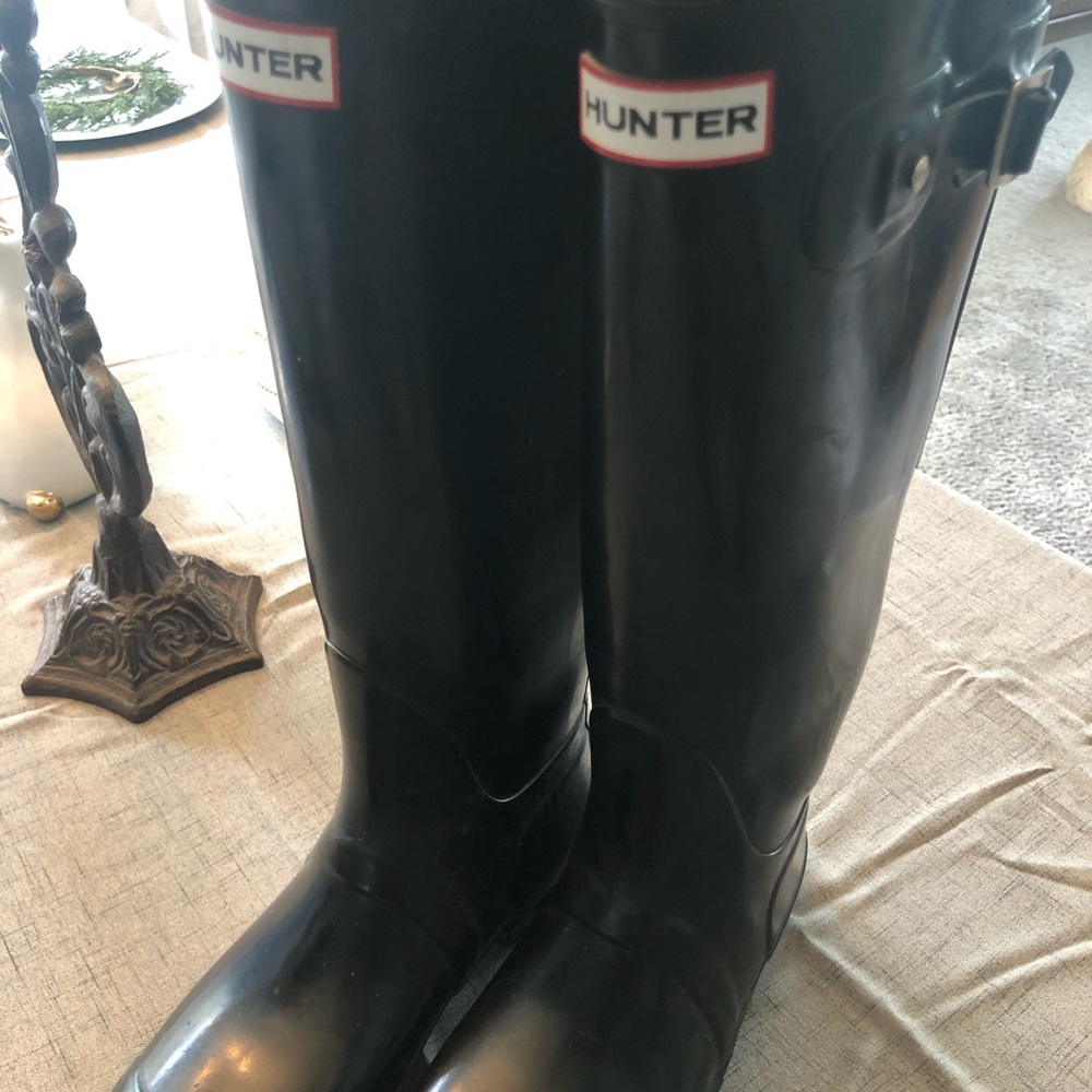 Tall hunter rain boots - Black